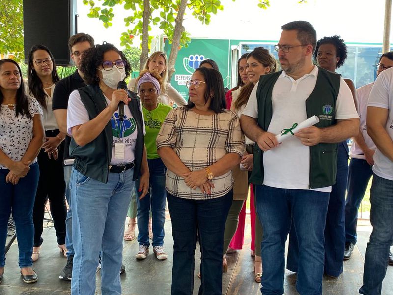 PaisagemPosse popular do defensor-geral Gabriel Furtado e seis novos defensores